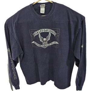 Men's Harley Davidson 3 XL Black Long Sleeve T-shirt Victorville California CA